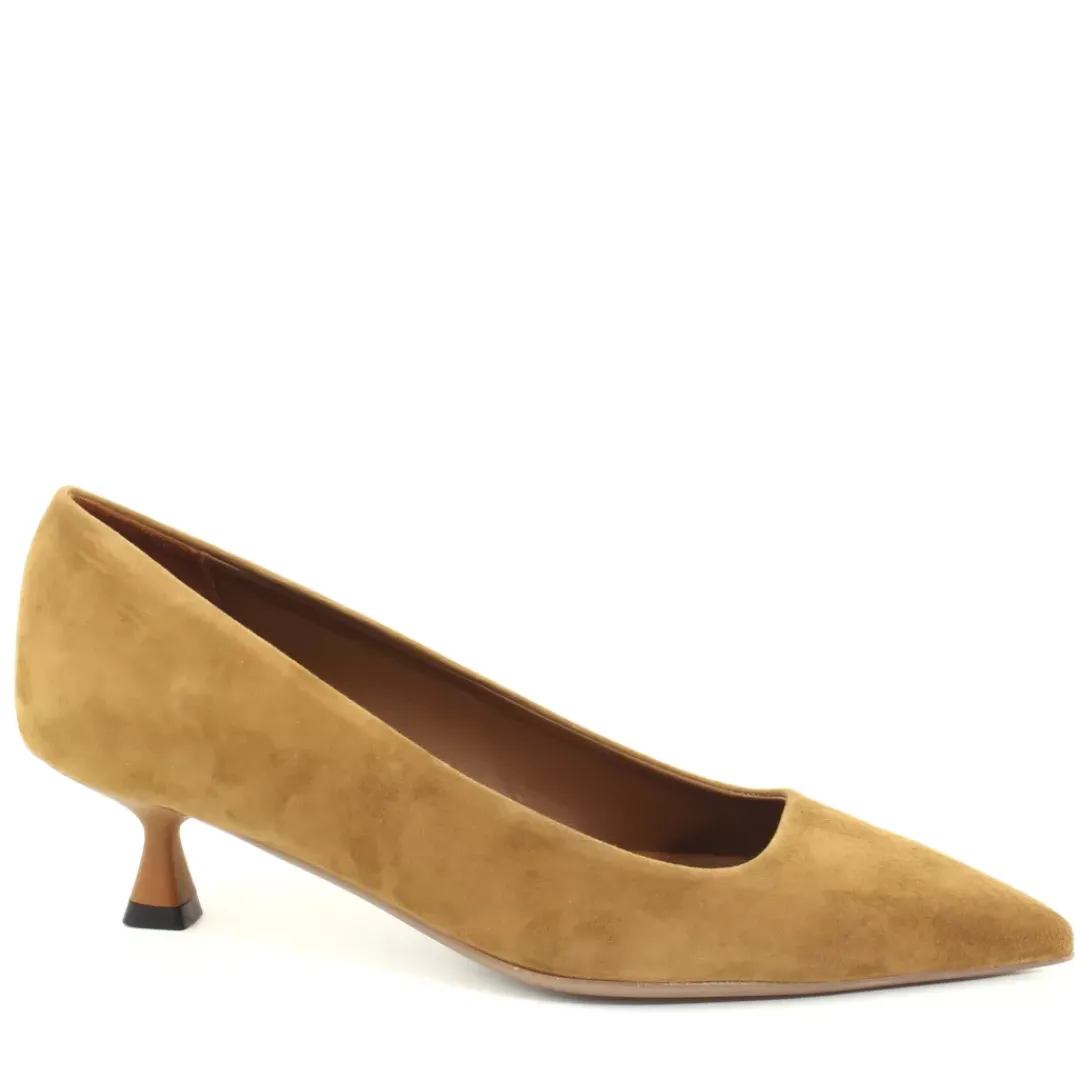Decollete Perla Beige, Cuoio