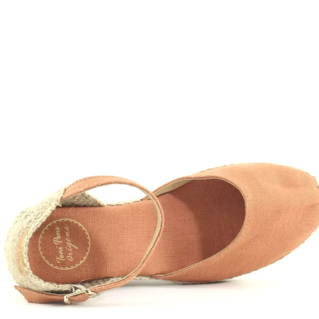 Espadrillas Caldes Arancione, Mattone