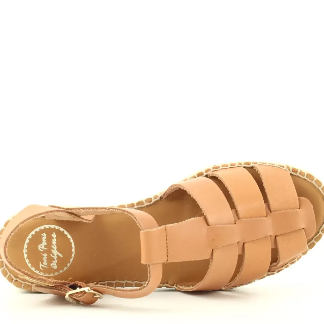Espadrillas Emma Arancione, Cuoio