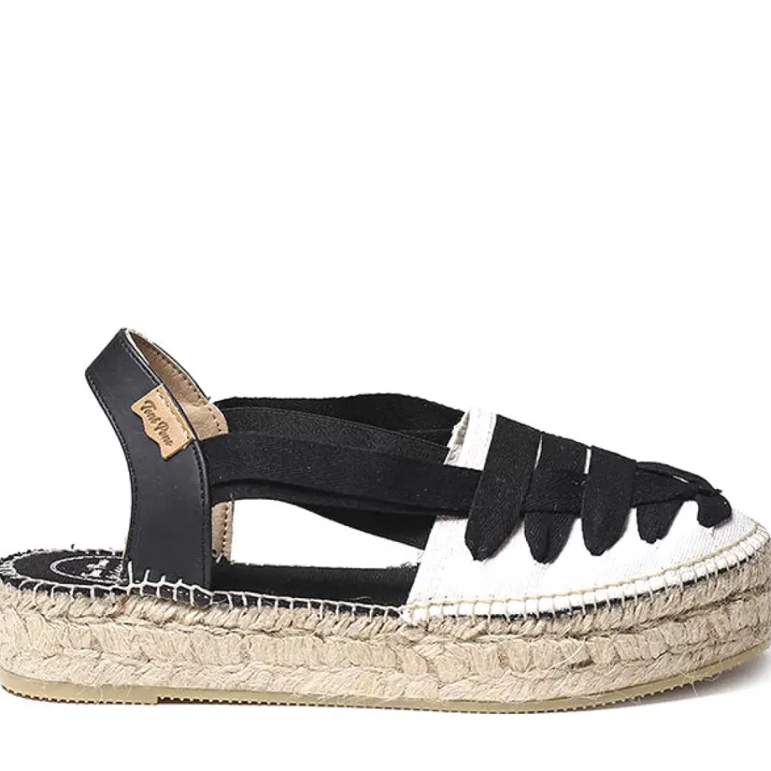 Espadrillas Janeiro Bianco, Nero