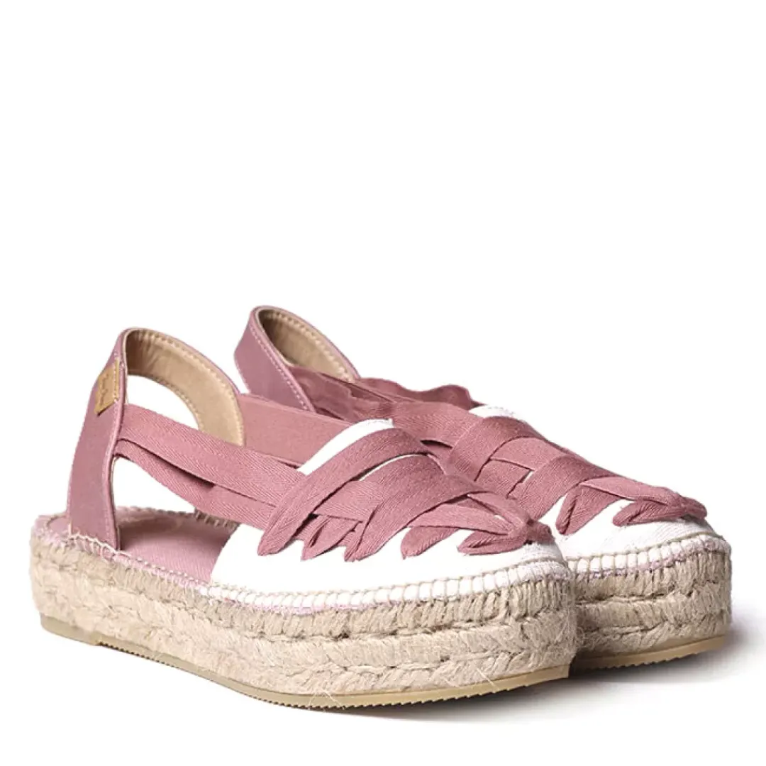 Espadrillas Janeiro Bianco, Rosa
