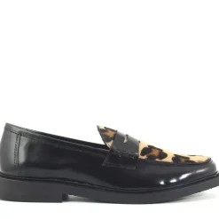 Mocassino Jimmy Animalier, Nero