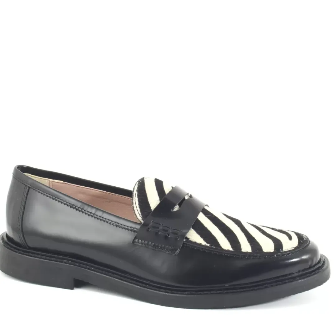 Mocassino Jimmy Animalier, Nero