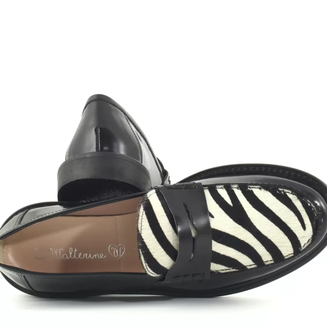 Mocassino Jimmy Animalier, Nero