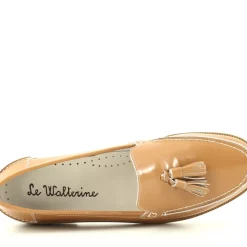 Mocassino Walt Beige, Cuoio