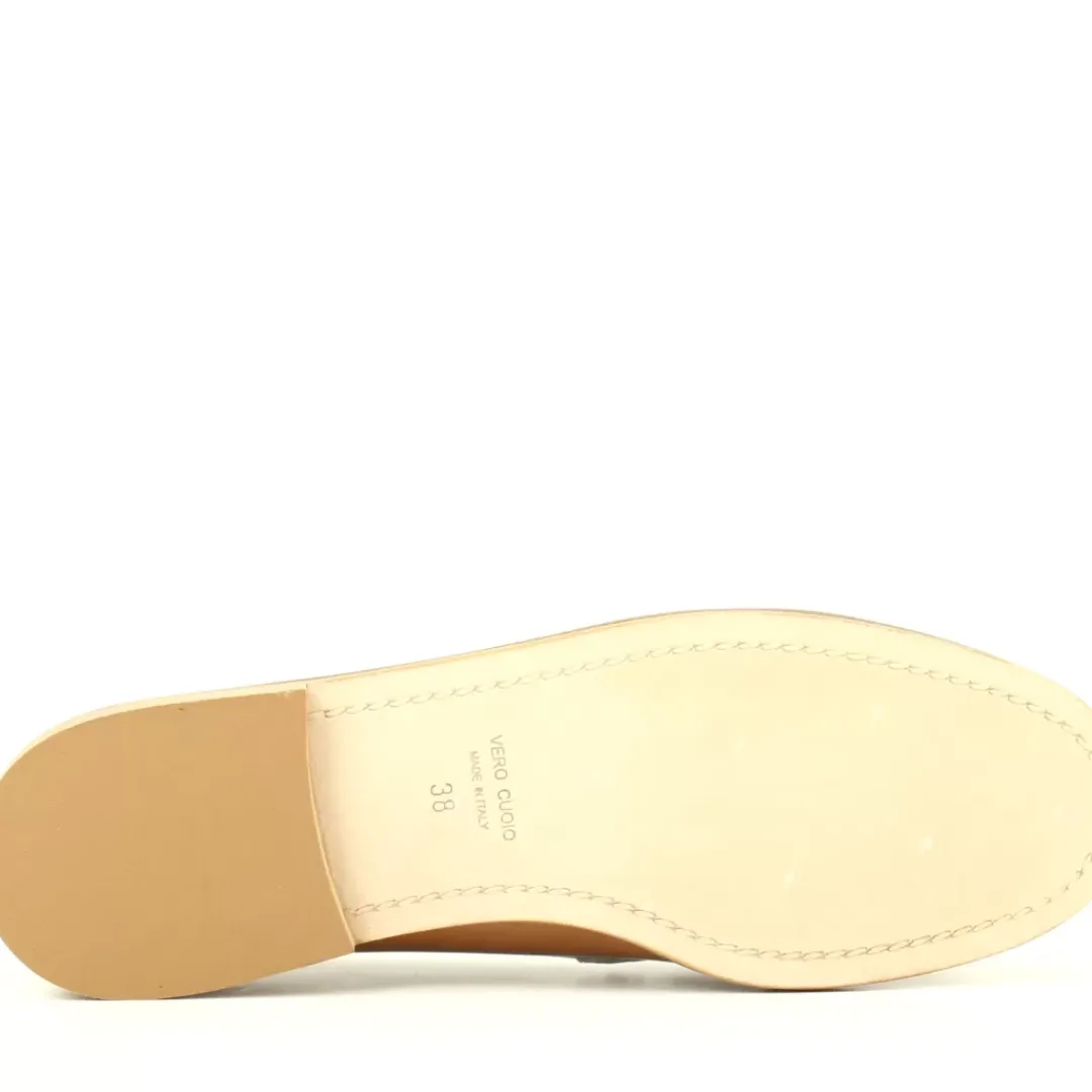 Mocassino Walt Beige, Cuoio