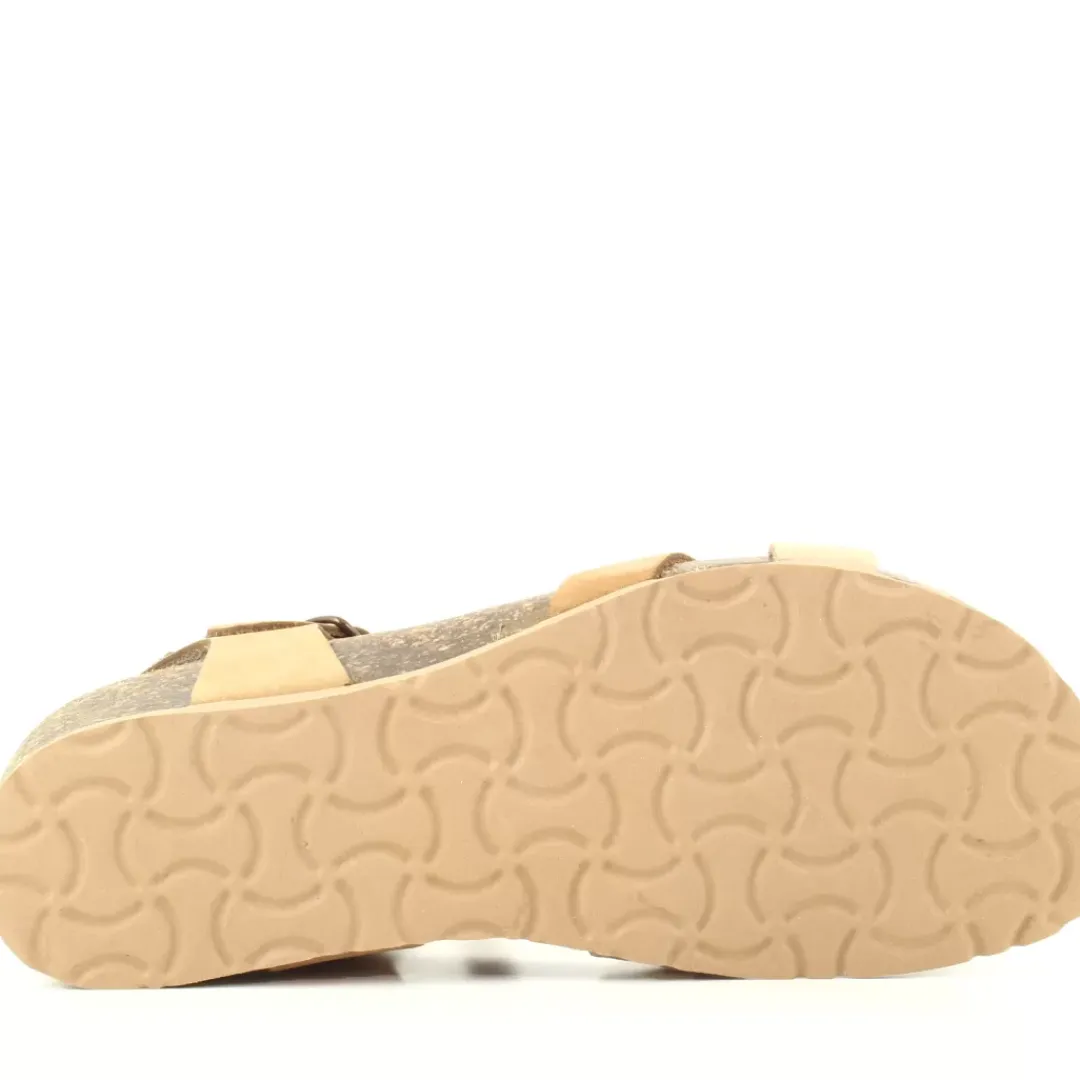 Sandalo 12 Fregene Beige, Multicolor