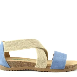 Sandalo 34A825 Azzurro, Jeans