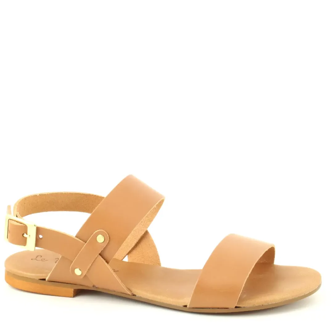 Sandalo Classic Beige, Cuoio