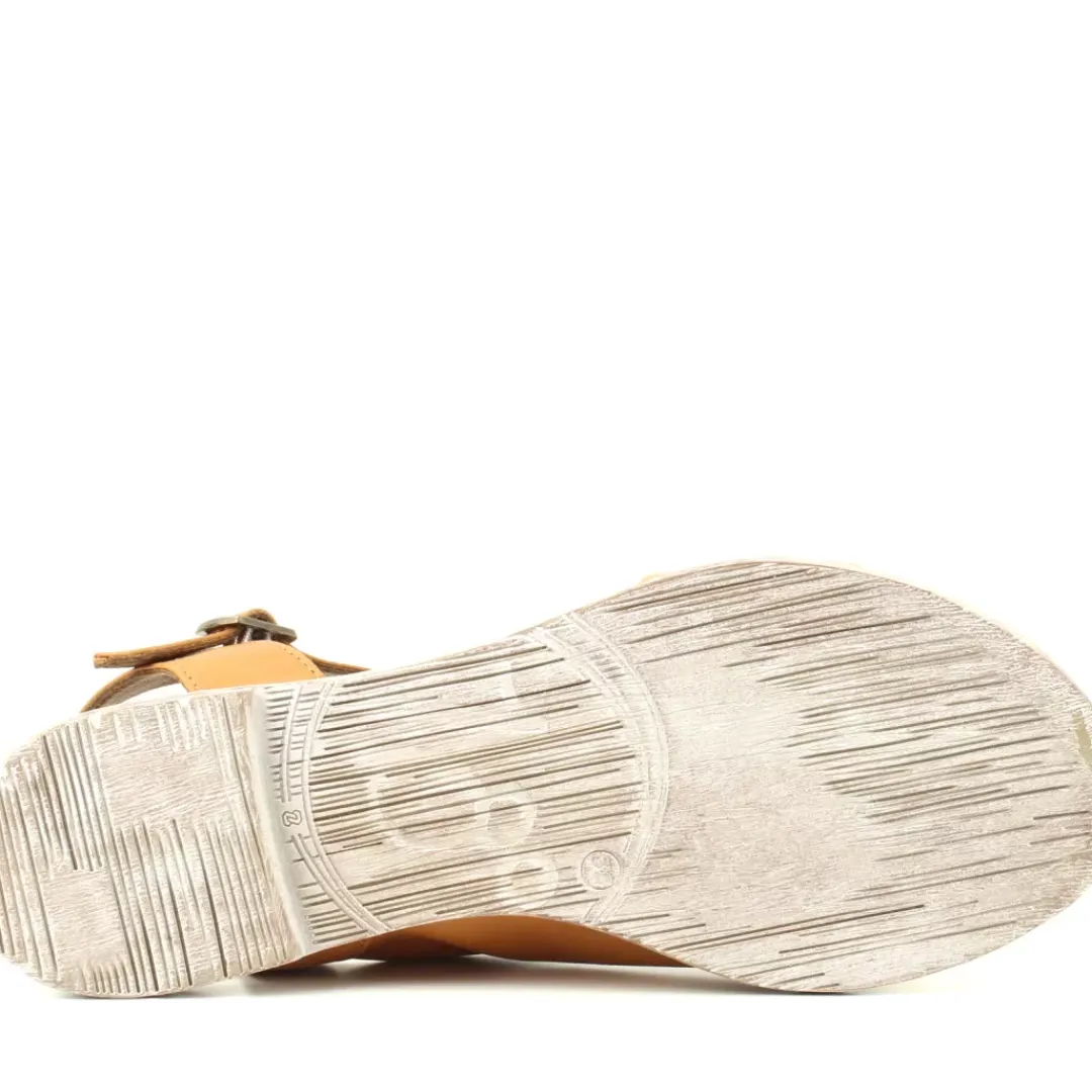 Sandalo N5001 Beige, Cuoio