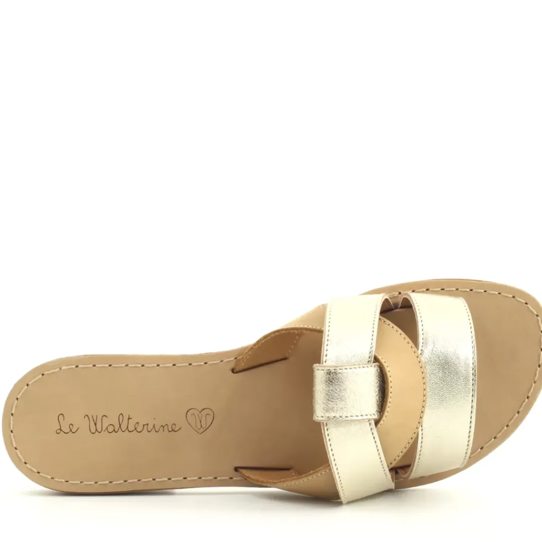 Sandalo Teti Beige, Oro
