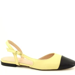 Slingback Aiko Giallo, Nero