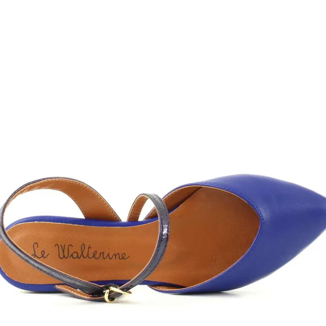 Slingback Flora Blu
