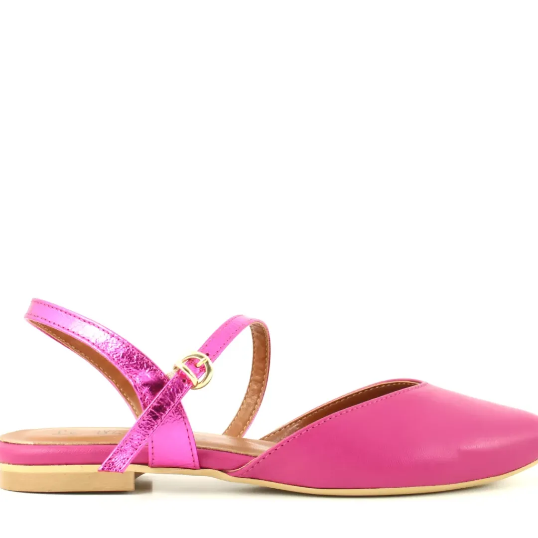 Slingback Flora Fucsia, Rosa