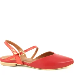 Slingback Flora Rosso