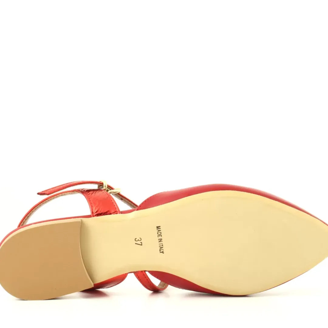 Slingback Flora Rosso