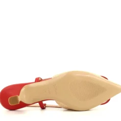 Slingback Hella Beige, Rosso