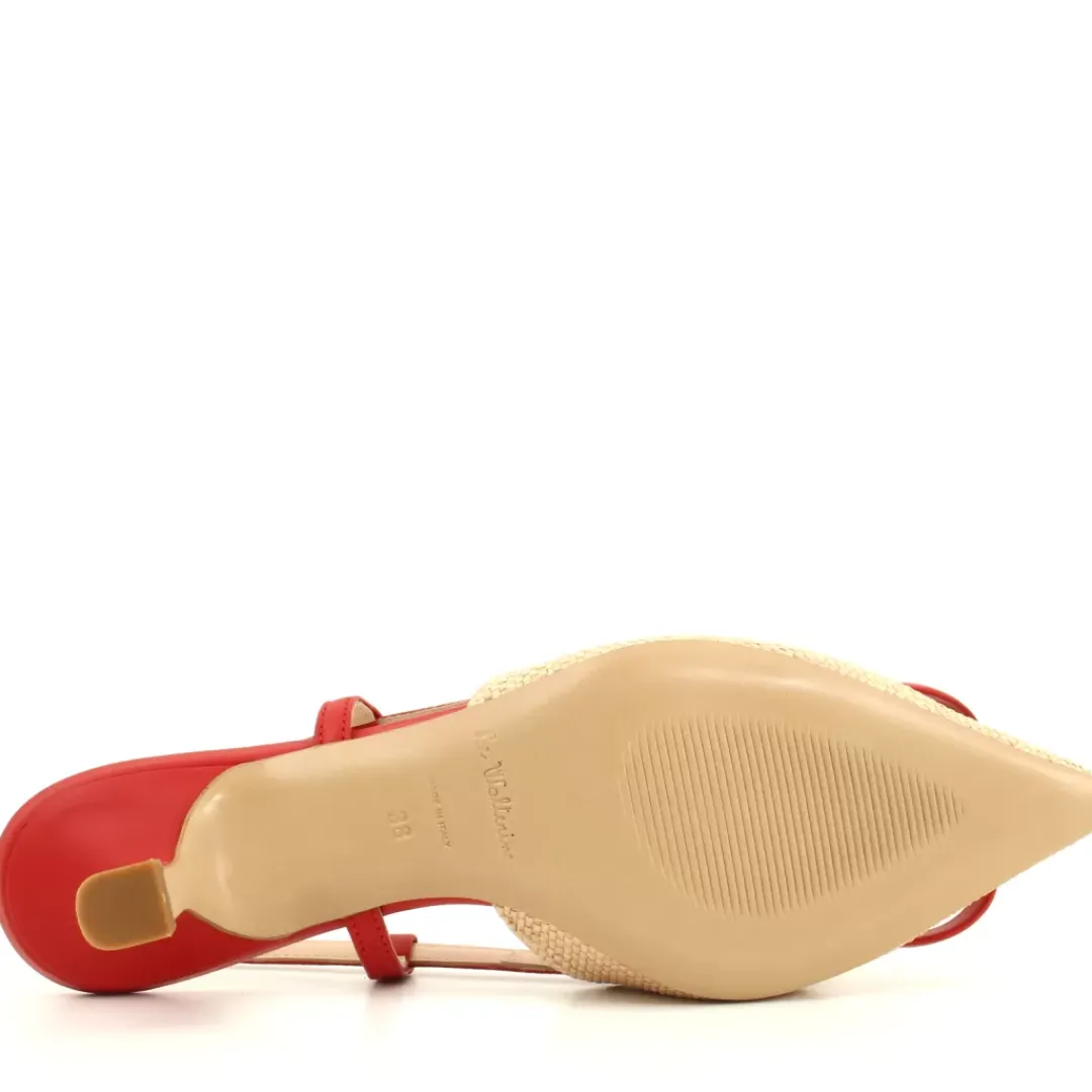 Slingback Hella Beige, Rosso