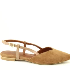 Slingback Mara Beige, Cuoio