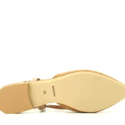 Slingback Mara Beige, Cuoio