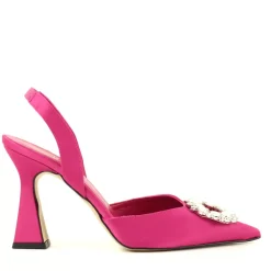 Slingback Satin Fucsia, Rosa