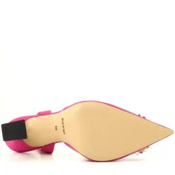 Slingback Satin Fucsia, Rosa