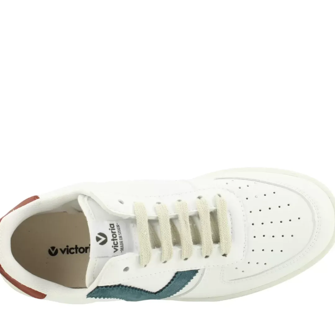 Sneaker 1258201 Bianco, Petrolio