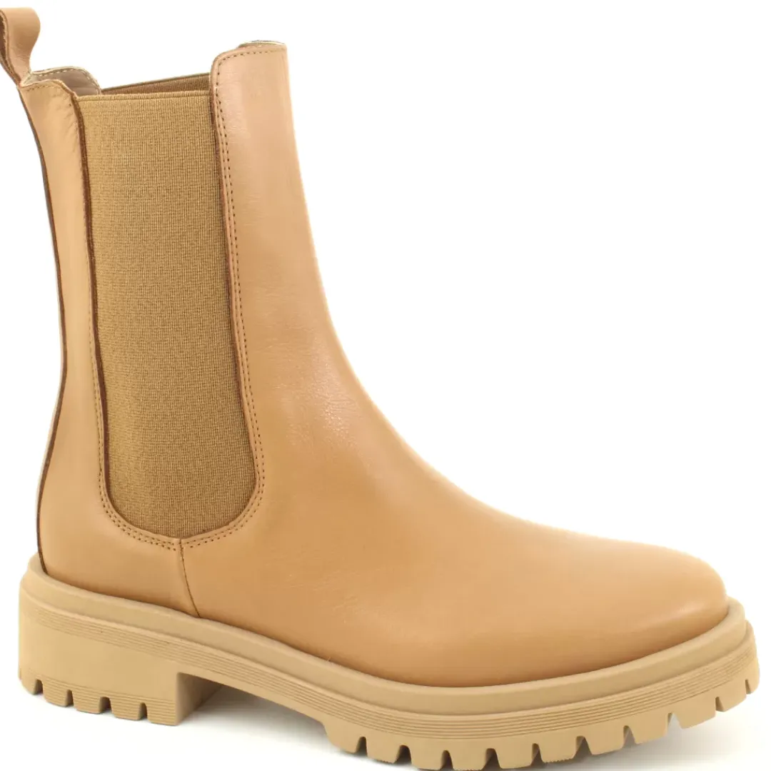 Stivaletto Dave Beige, Cuoio