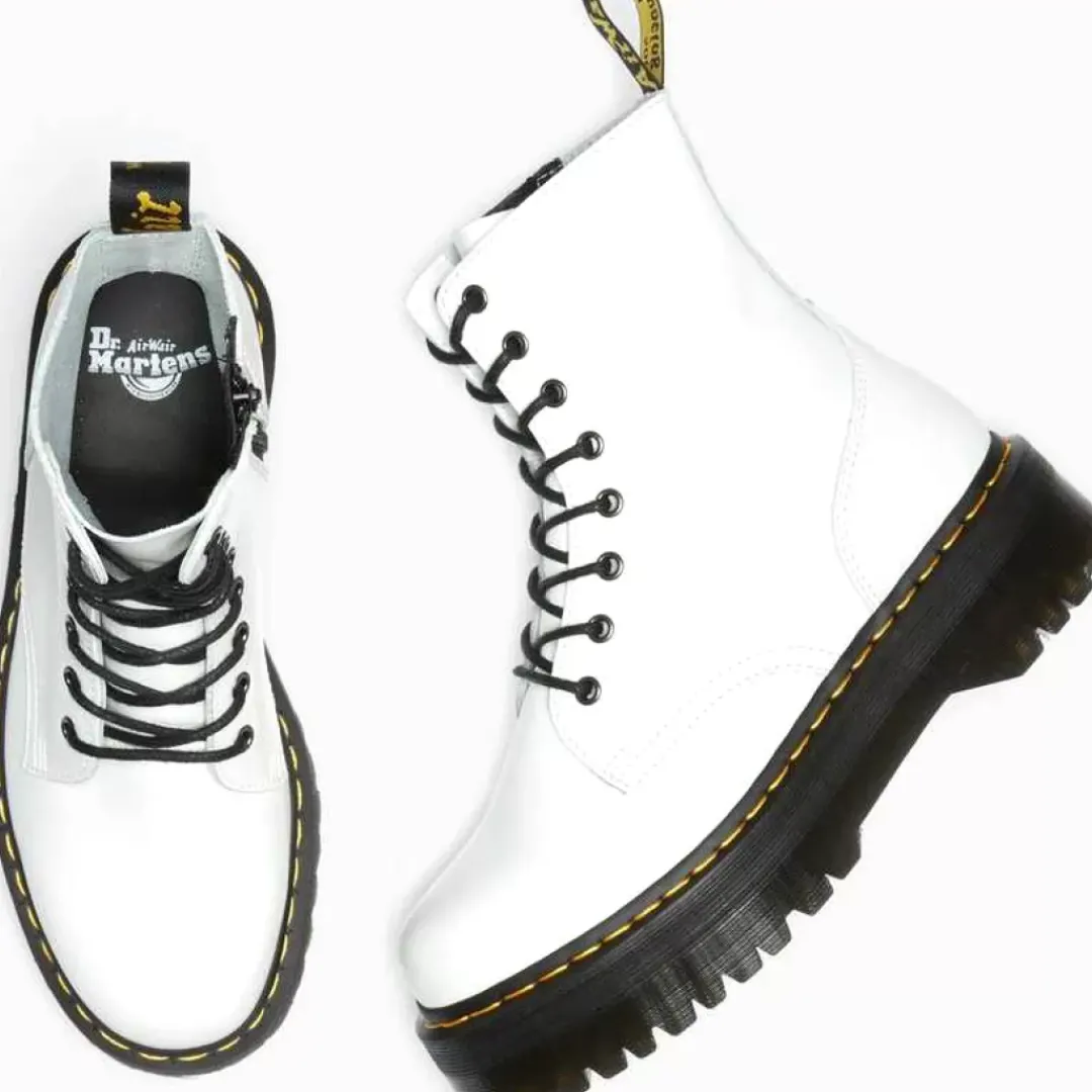 Stivaletto Jadon Polished Smooth Bianco